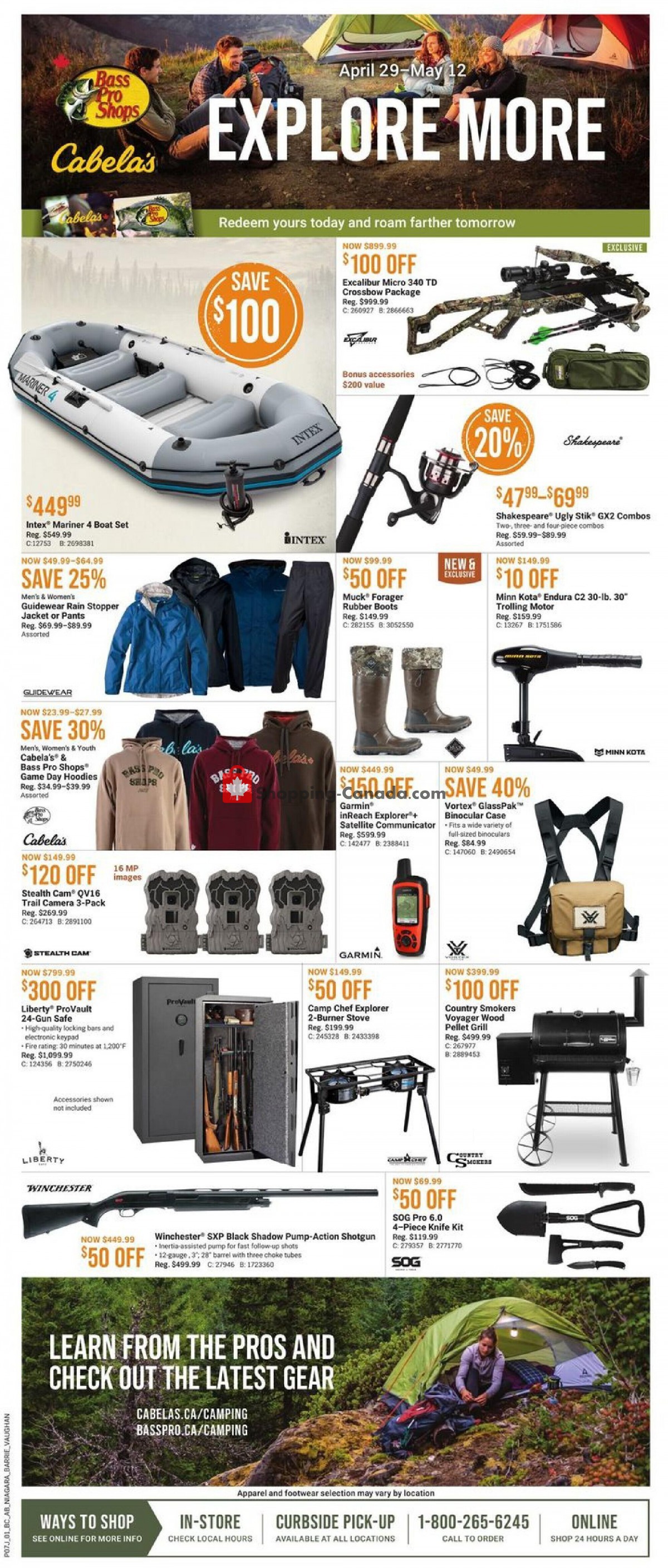 Bass Pro Shops flyer from Thursday April 29, 2021 to Wednesday May 12, 2021 - page 1