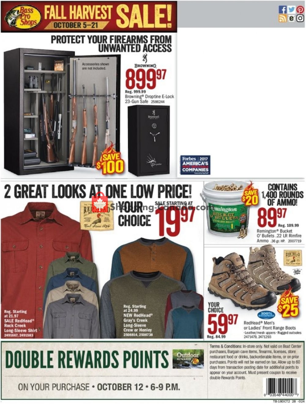 Bass Pro Shops flyer from Friday October 5, 2018 to Sunday October 21, 2018 - page 28
