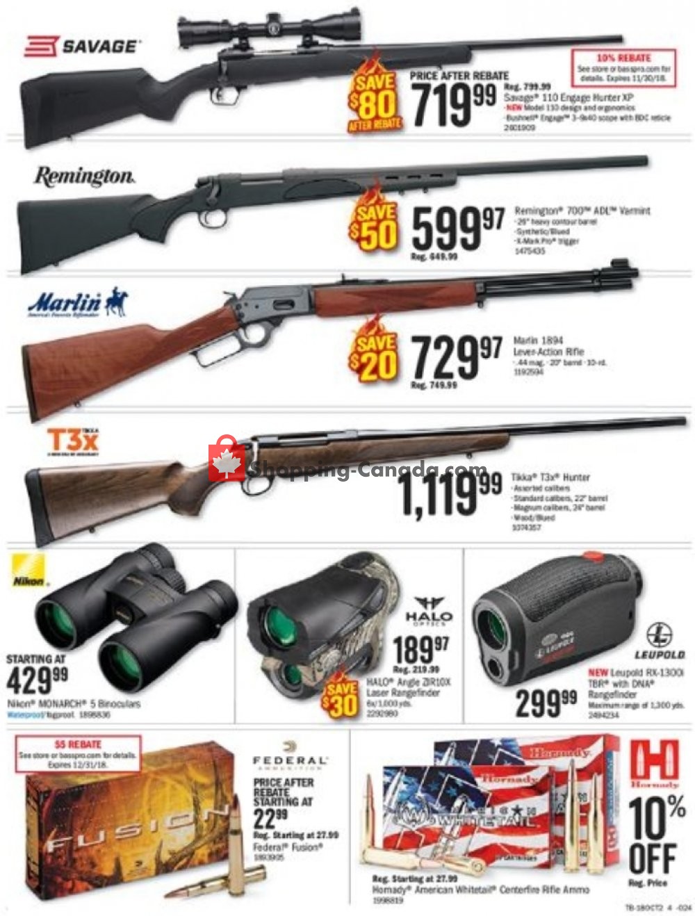 Bass Pro Shops flyer from Friday October 5, 2018 to Sunday October 21, 2018 - page 4