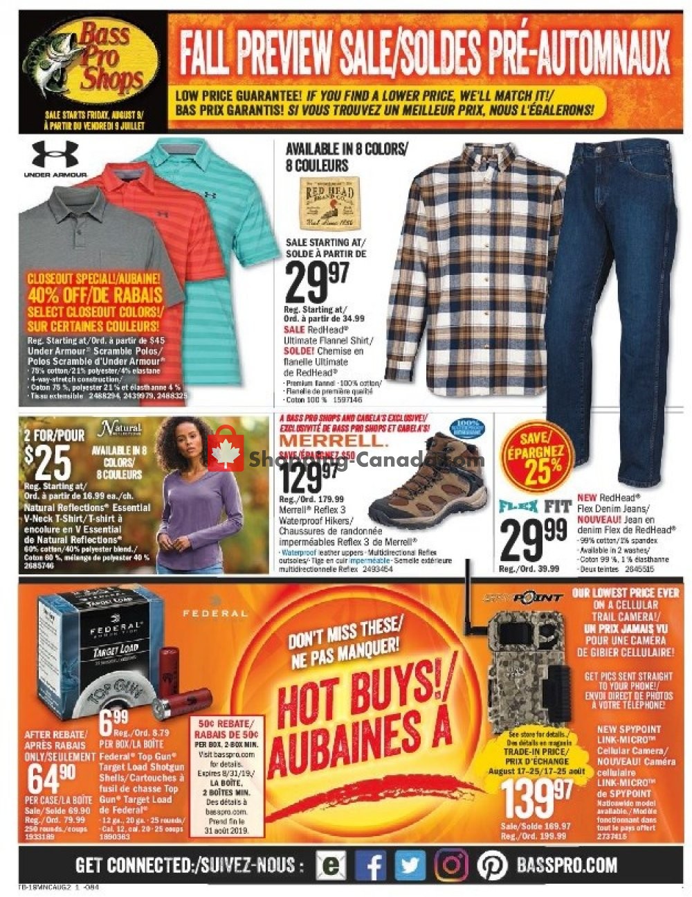 Bass Pro Shops flyer from Friday August 9, 2019 to Sunday August 25, 2019 - page 1