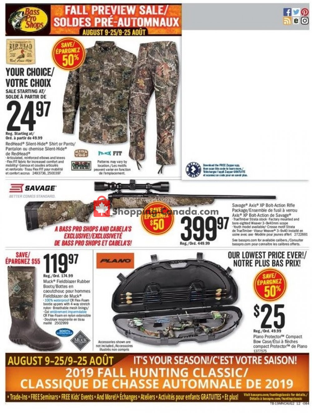 Bass Pro Shops flyer from Friday August 9, 2019 to Sunday August 25, 2019 - page 11