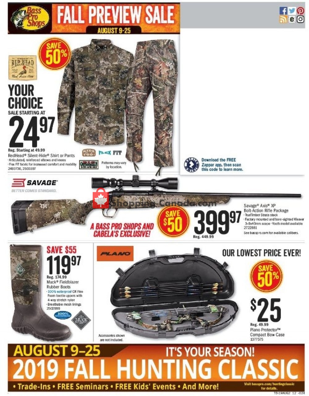 Bass Pro Shops flyer from Friday August 9, 2019 to Sunday August 25, 2019 - page 11
