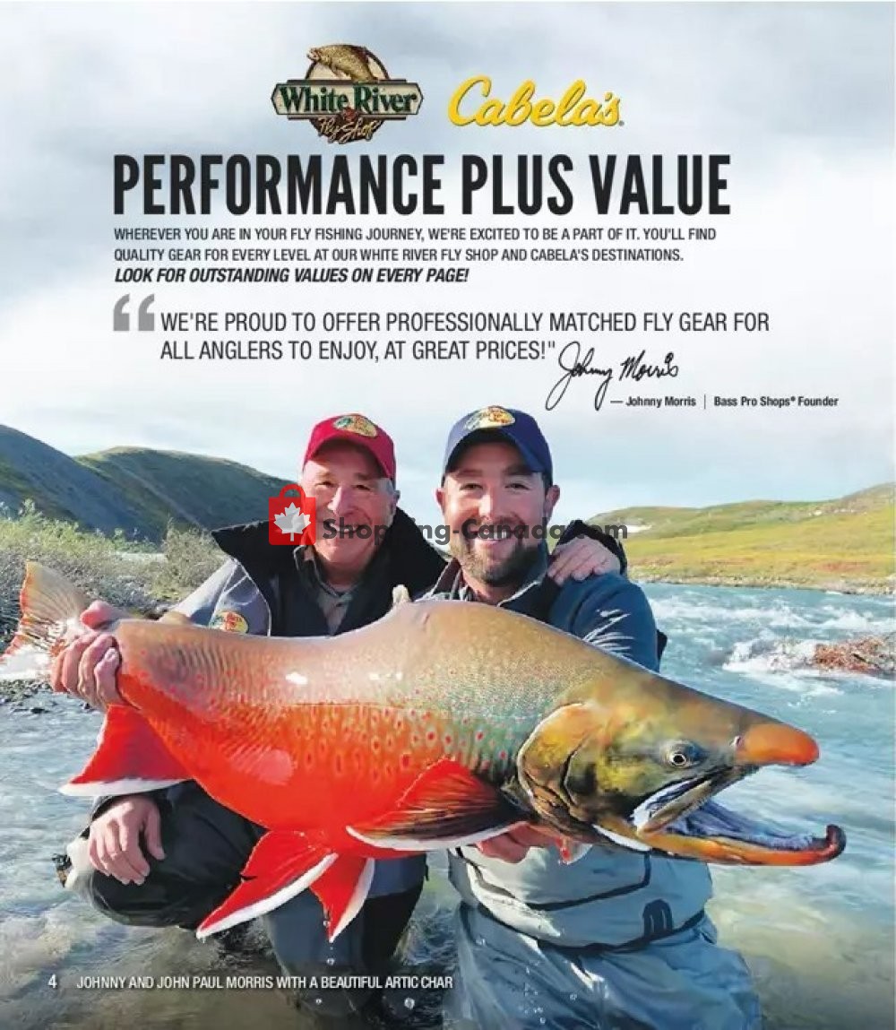 Bass Pro Shops Canada, flyer (Fly Fishing) April 14 December 26