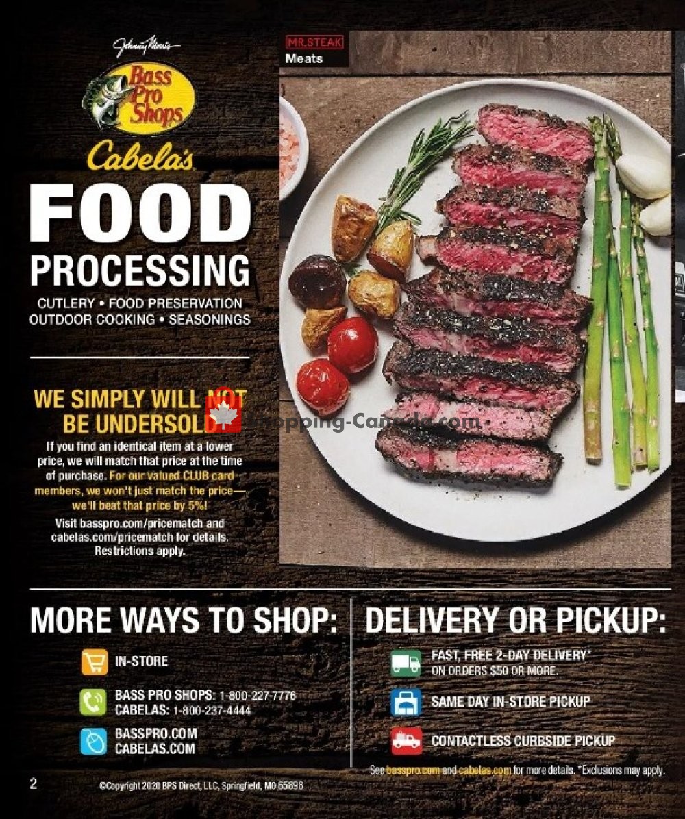 Bass Pro Shops Canada, flyer (Food Processing) October 1 December