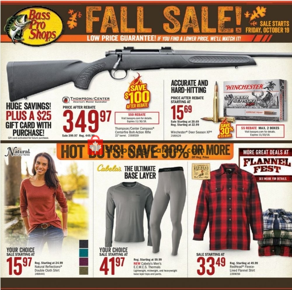 Bass Pro Shops flyer from Friday October 19, 2018 to Sunday November 4, 2018 - page 1