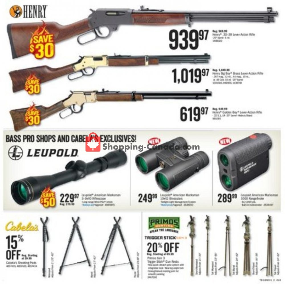 Bass Pro Shops flyer from Friday October 19, 2018 to Sunday November 4, 2018 - page 2