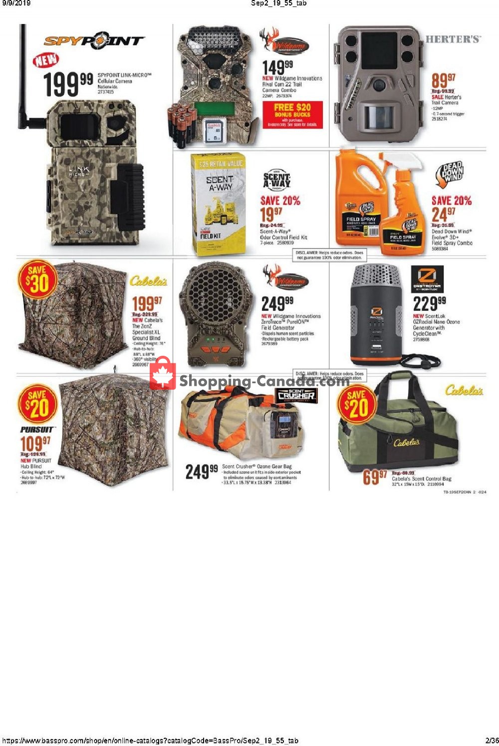 Bass Pro Shops flyer from Thursday September 5, 2019 to Sunday September 22, 2019 - page 2
