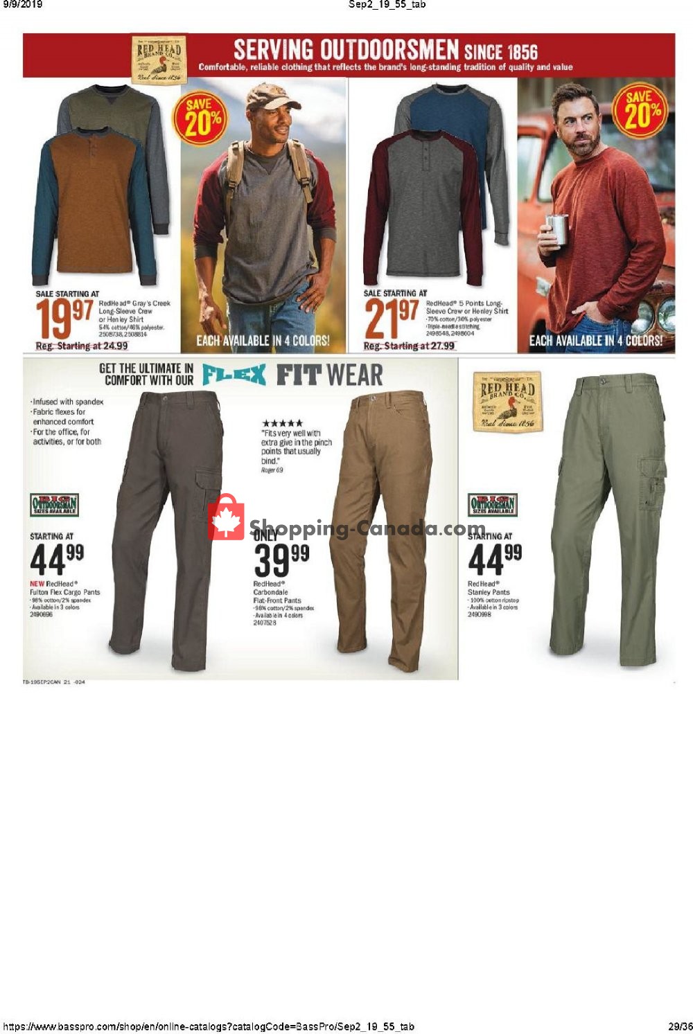 Bass Pro Shops flyer from Thursday September 5, 2019 to Sunday September 22, 2019 - page 29