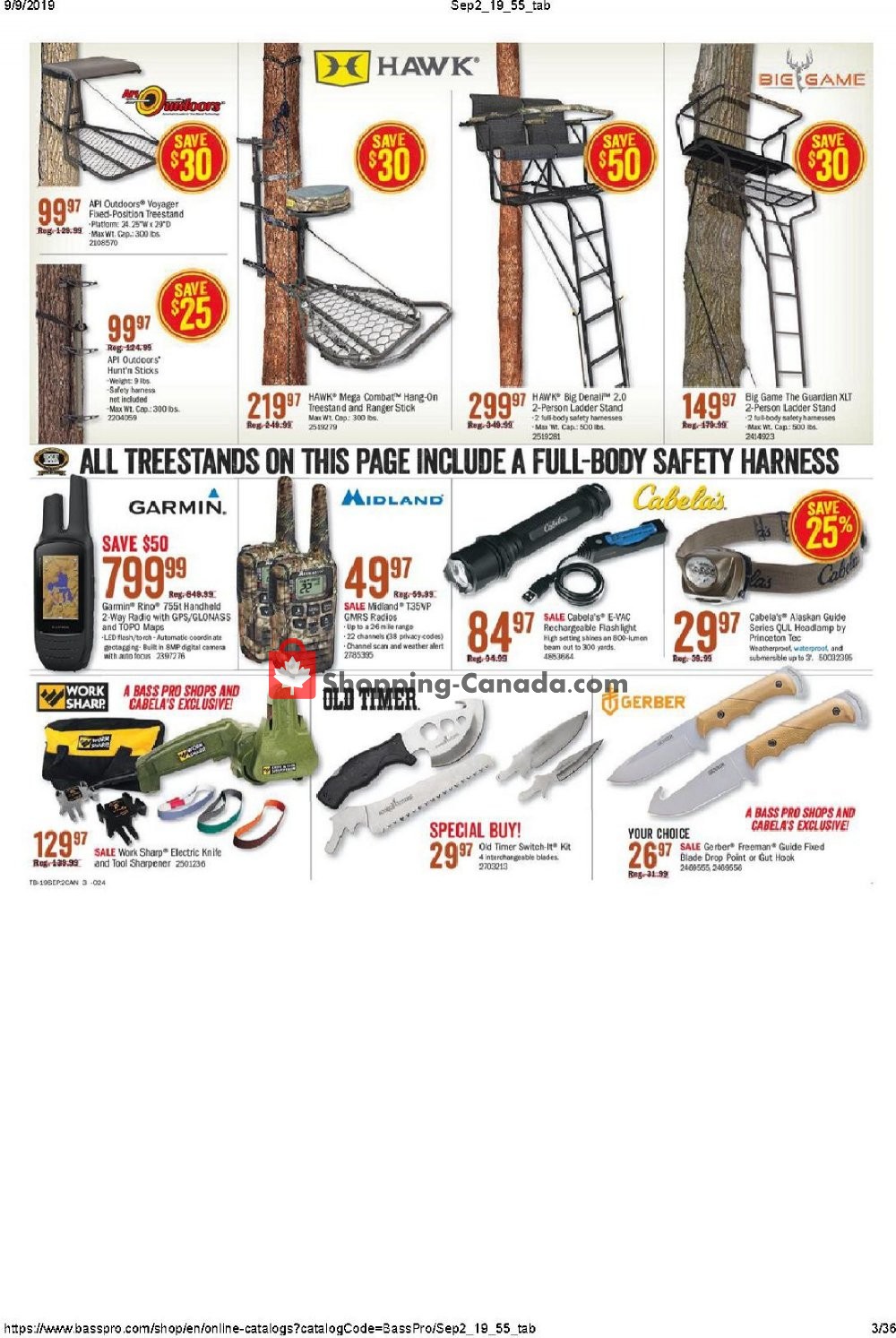 Bass Pro Shops flyer from Thursday September 5, 2019 to Sunday September 22, 2019 - page 3