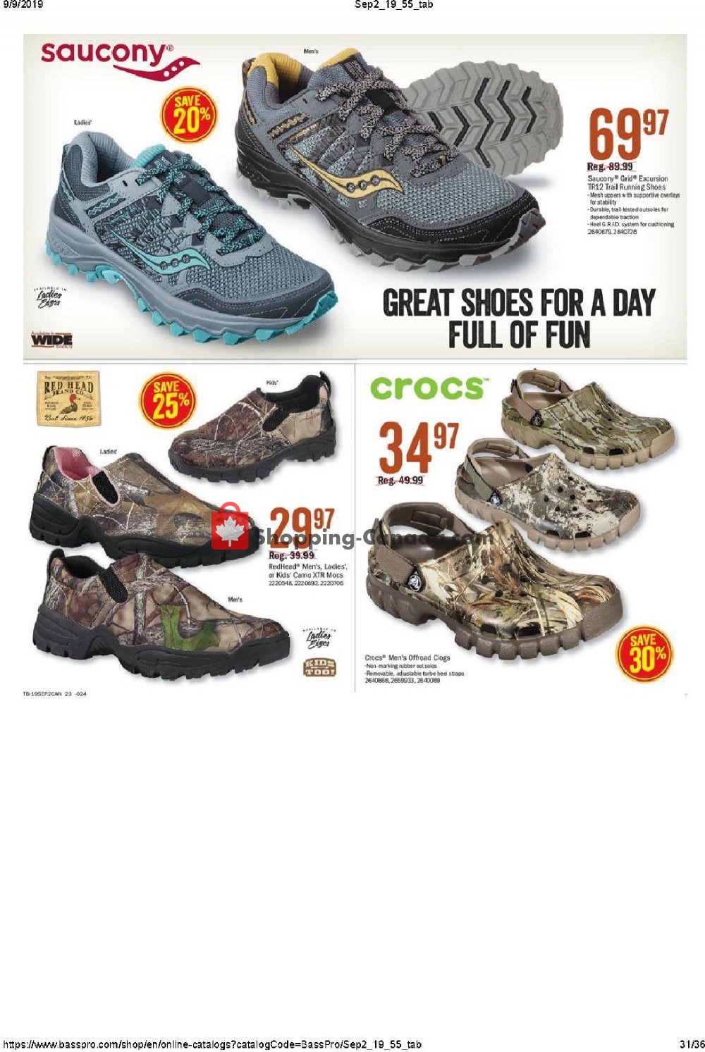 Bass Pro Shops flyer from Thursday September 5, 2019 to Sunday September 22, 2019 - page 31
