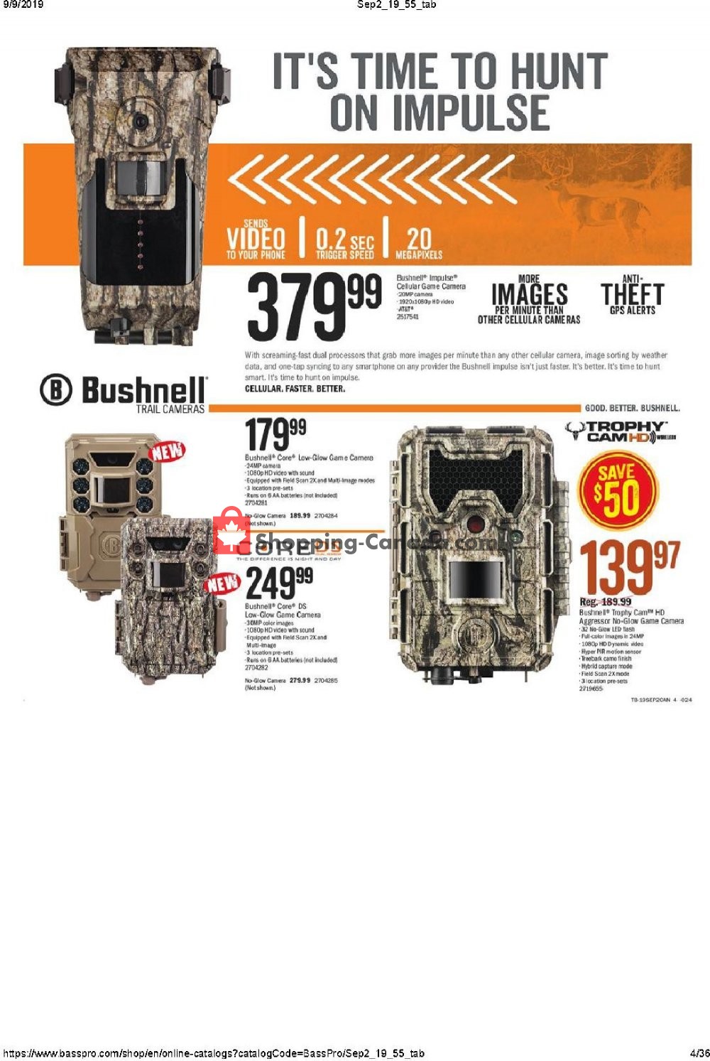 Bass Pro Shops flyer from Thursday September 5, 2019 to Sunday September 22, 2019 - page 4