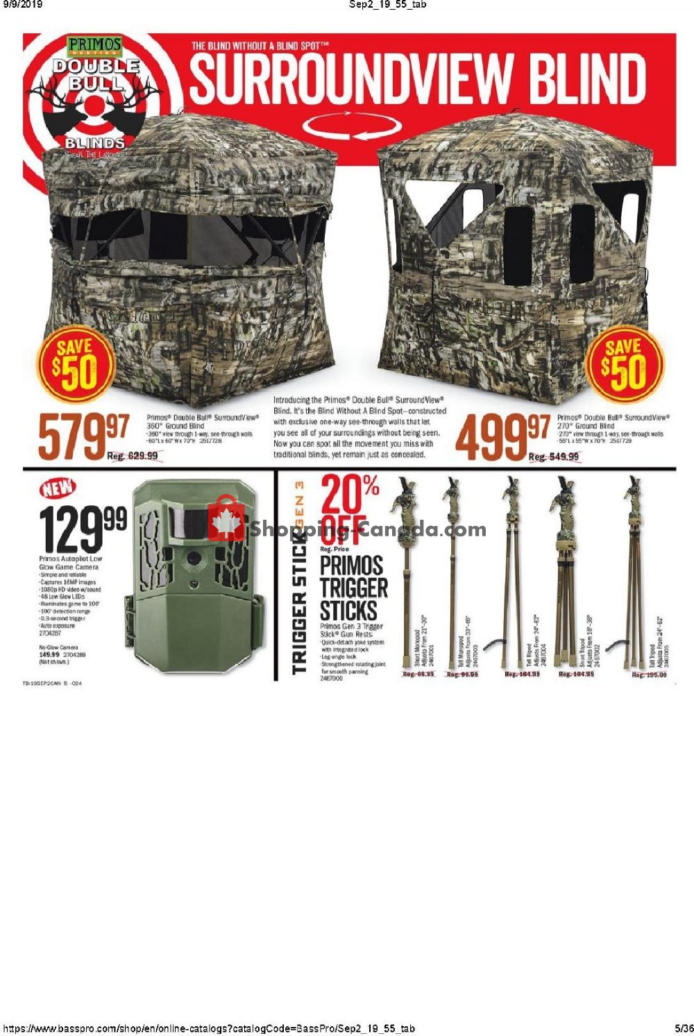 Bass Pro Shops flyer from Thursday September 5, 2019 to Sunday September 22, 2019 - page 5