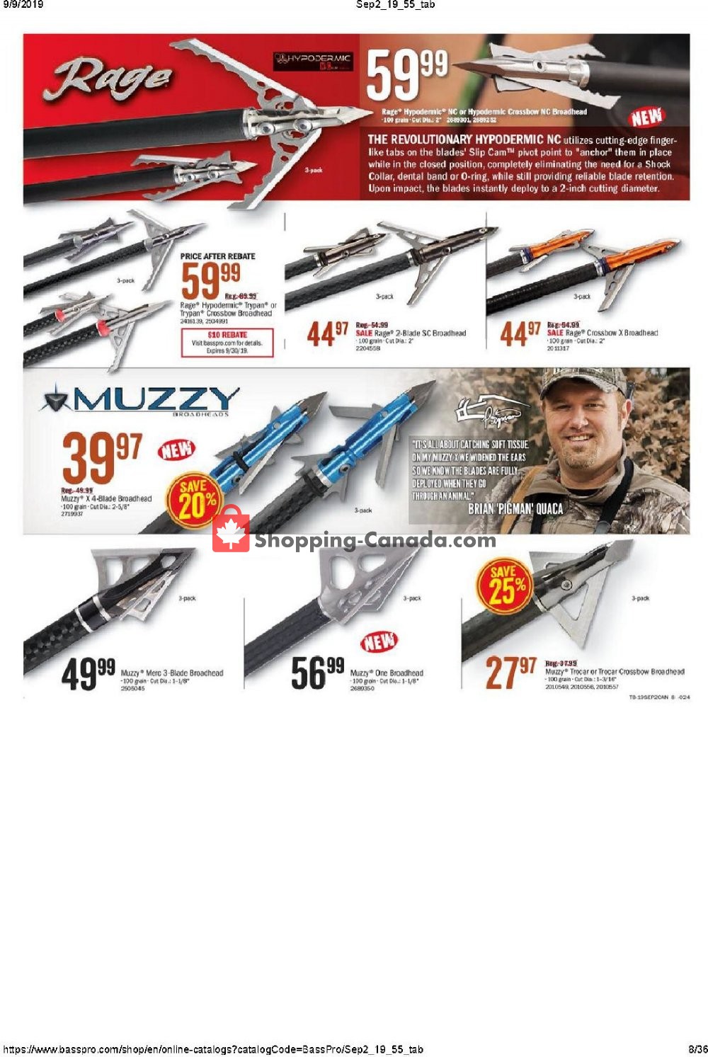 Bass Pro Shops flyer from Thursday September 5, 2019 to Sunday September 22, 2019 - page 8