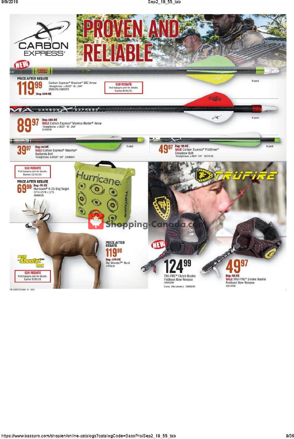 Bass Pro Shops flyer from Thursday September 5, 2019 to Sunday September 22, 2019 - page 9