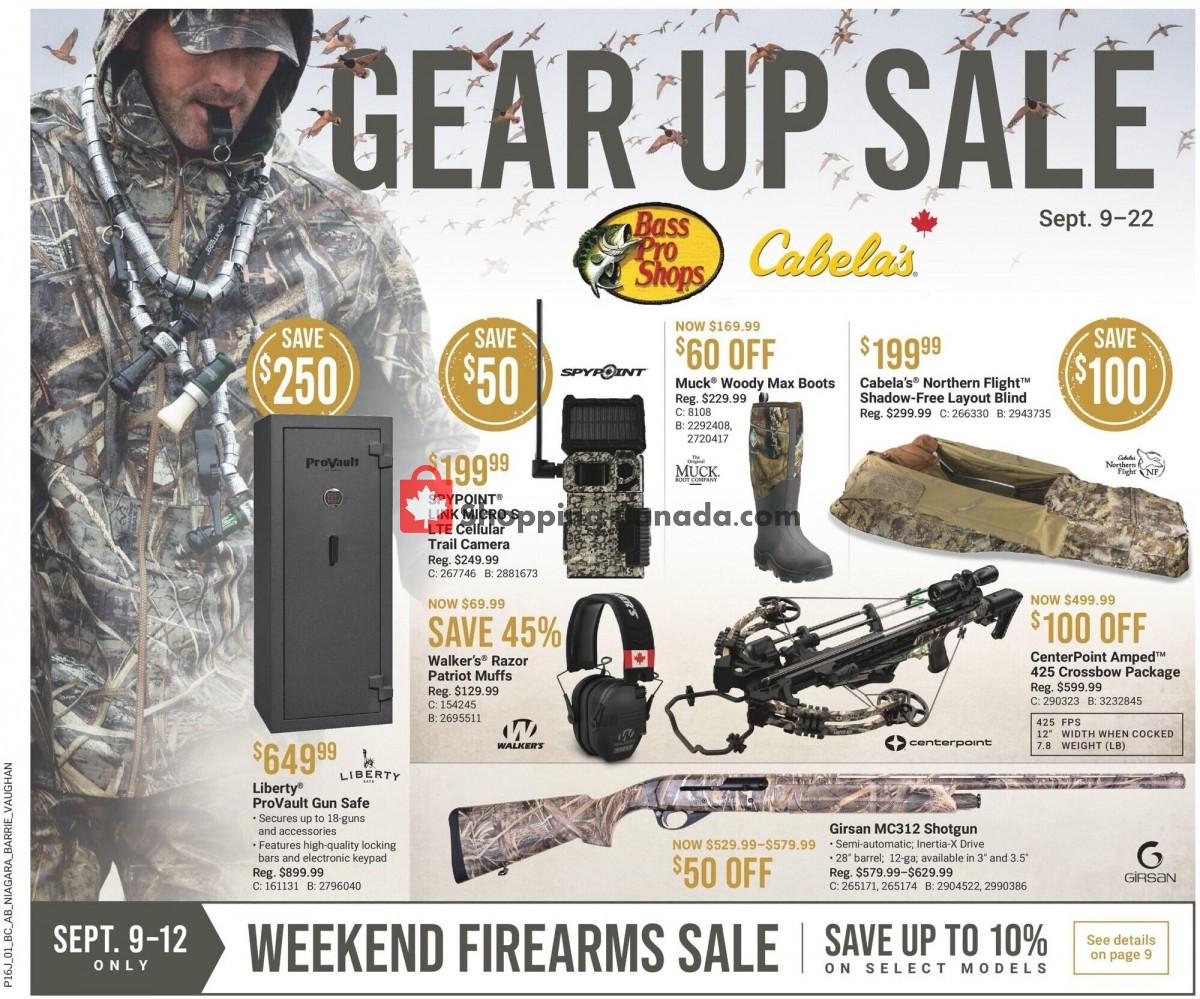 Bass Pro Shops flyer from Thursday September 9, 2021 to Wednesday September 22, 2021 - page 1