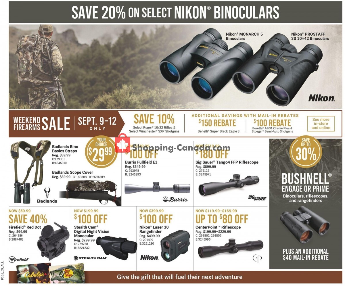 Bass Pro Shops flyer from Thursday September 9, 2021 to Wednesday September 22, 2021 - page 11