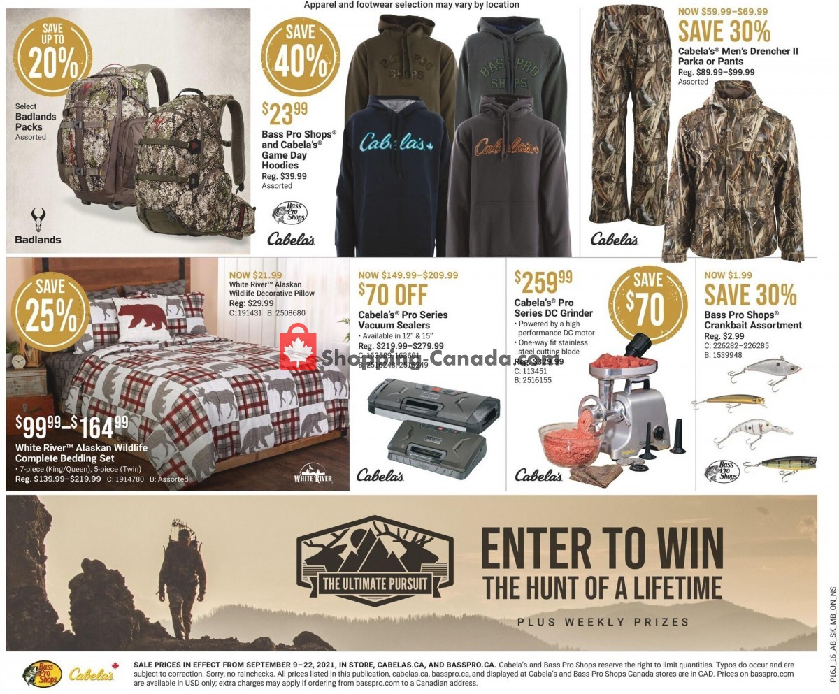 Bass Pro Shops flyer from Thursday September 9, 2021 to Wednesday September 22, 2021 - page 2