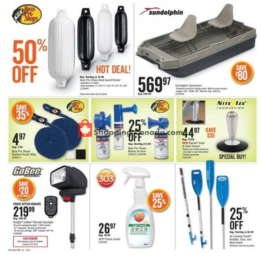 Bass Pro Shops flyer from Wednesday May 8, 2019 to Monday May 27, 2019 - page 21