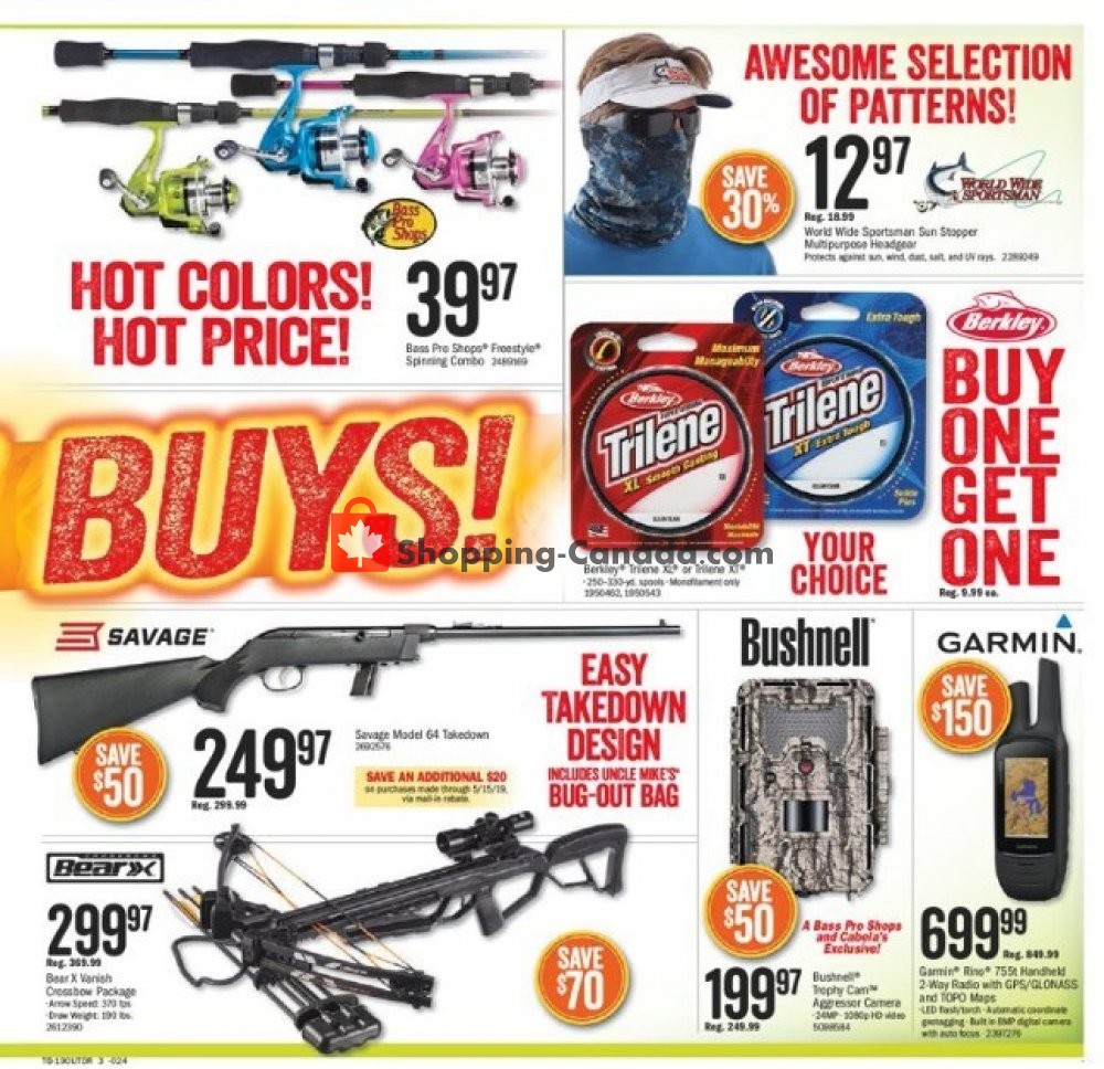 Bass Pro Shops flyer from Wednesday May 8, 2019 to Monday May 27, 2019 - page 3