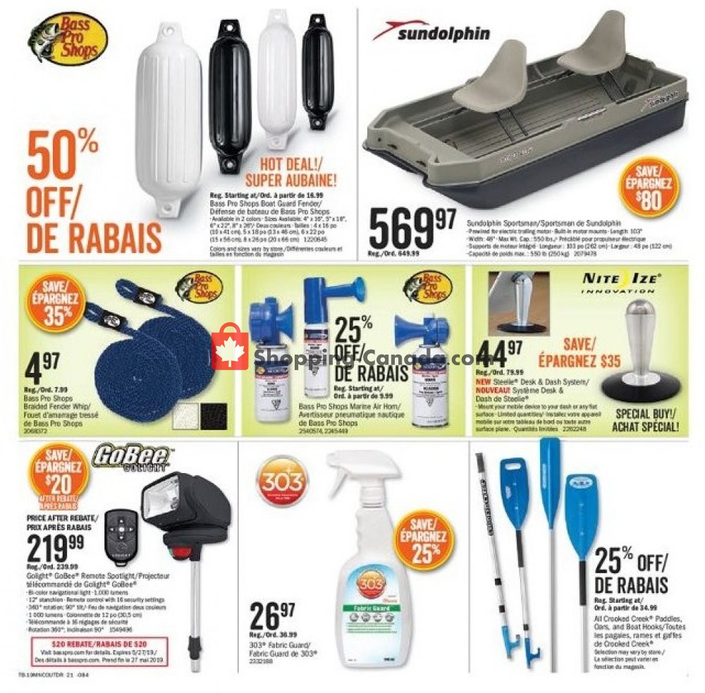 Bass Pro Shops flyer from Wednesday May 8, 2019 to Monday May 27, 2019 - page 21