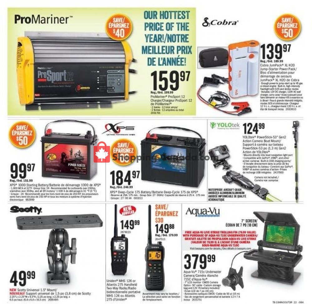Bass Pro Shops flyer from Wednesday May 8, 2019 to Monday May 27, 2019 - page 22