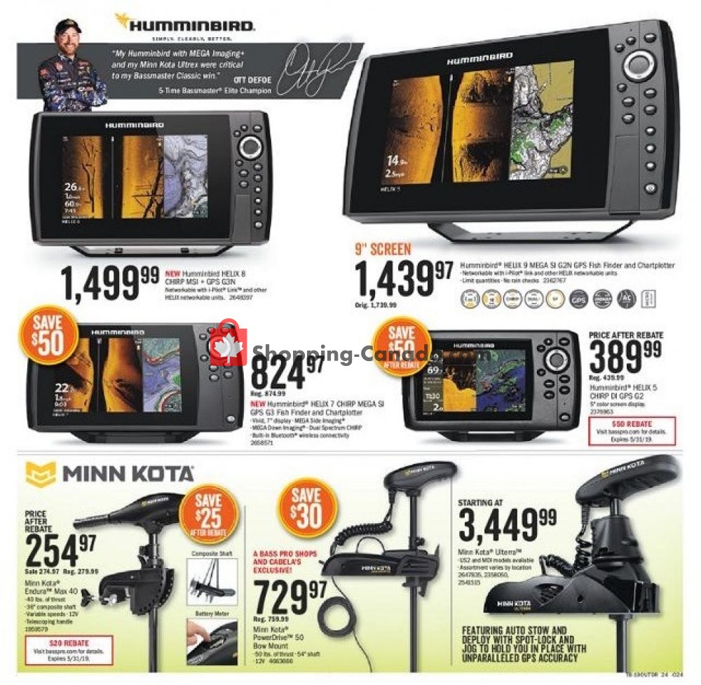 Bass Pro Shops flyer from Wednesday May 8, 2019 to Monday May 27, 2019 - page 24
