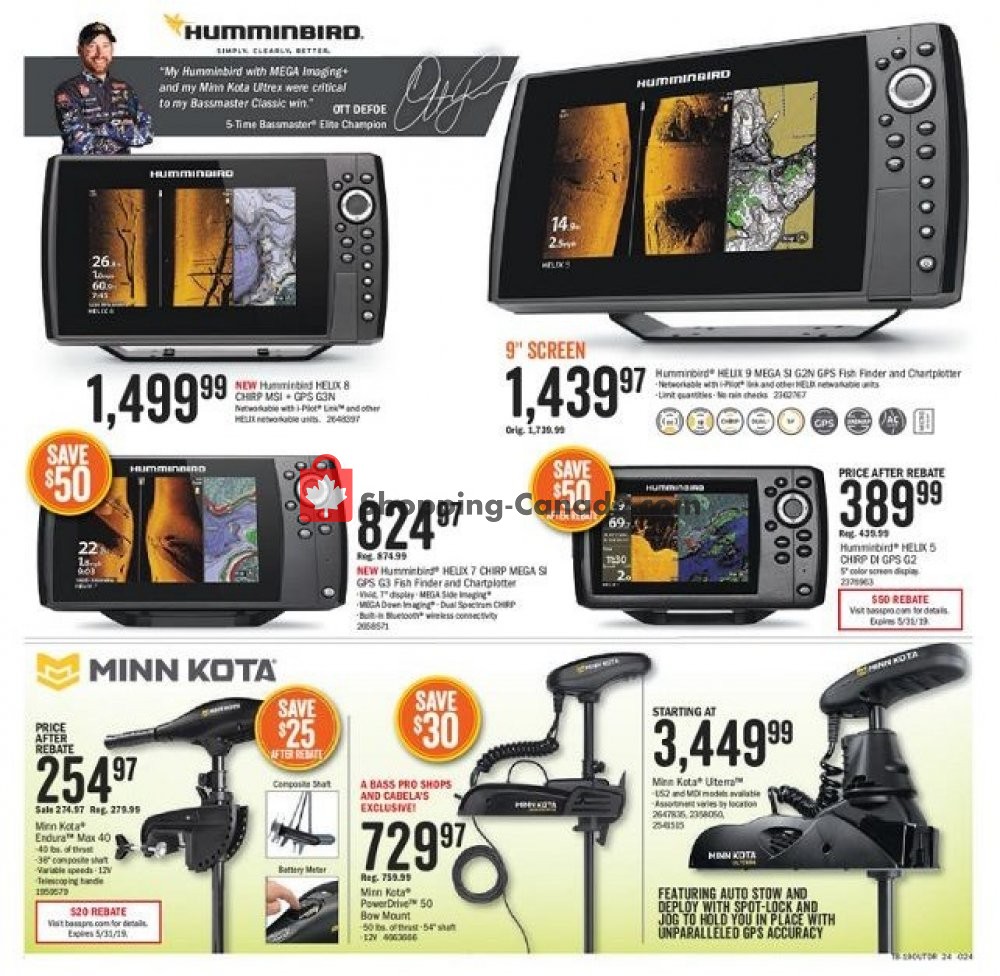 Bass Pro Shops flyer from Wednesday May 8, 2019 to Monday May 27, 2019 - page 24