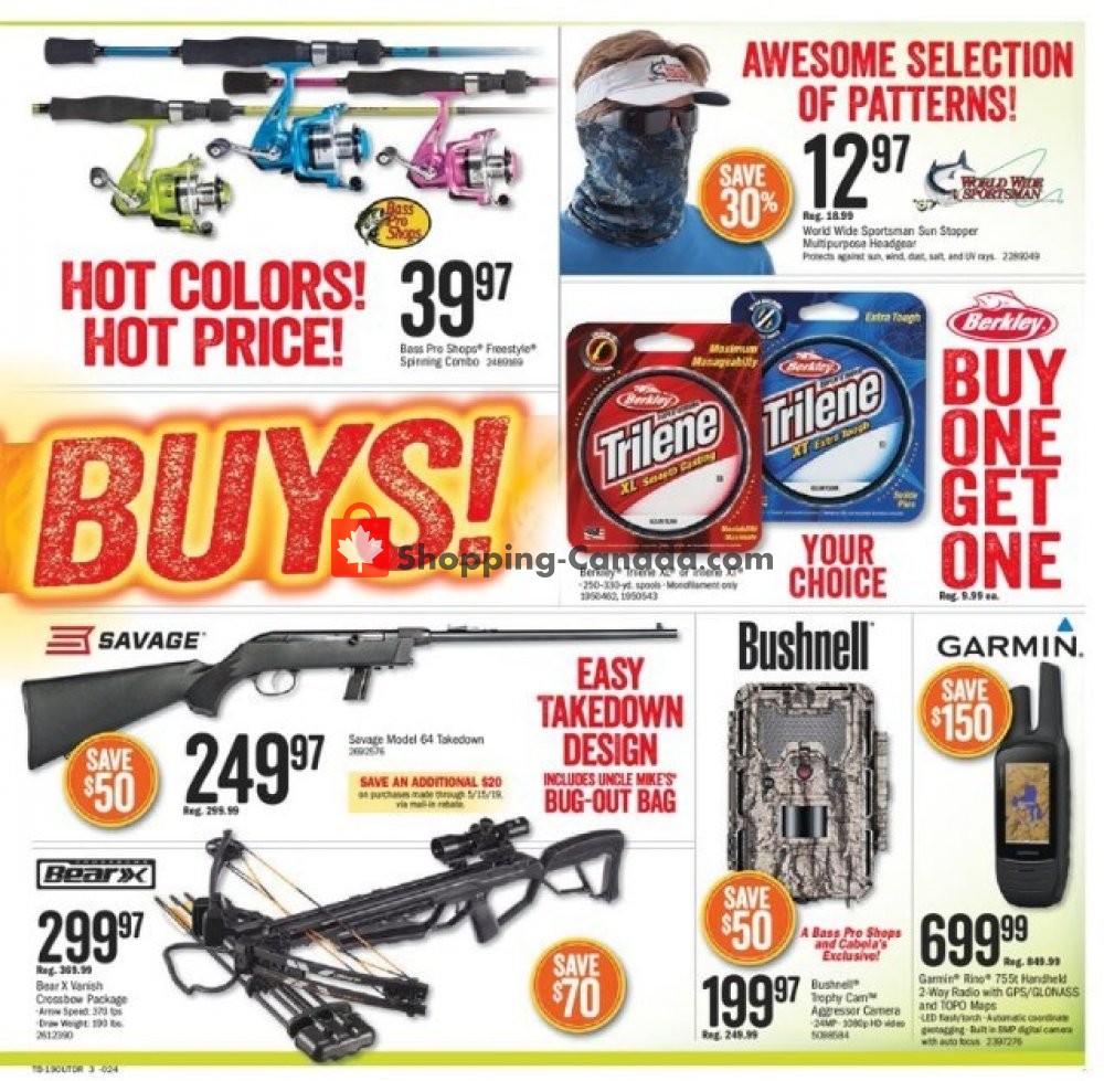 Bass Pro Shops flyer from Wednesday May 8, 2019 to Monday May 27, 2019 - page 3