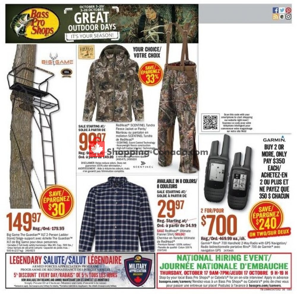 Bass Pro Shops flyer from Thursday October 3, 2019 to Sunday October 20, 2019 - page 48