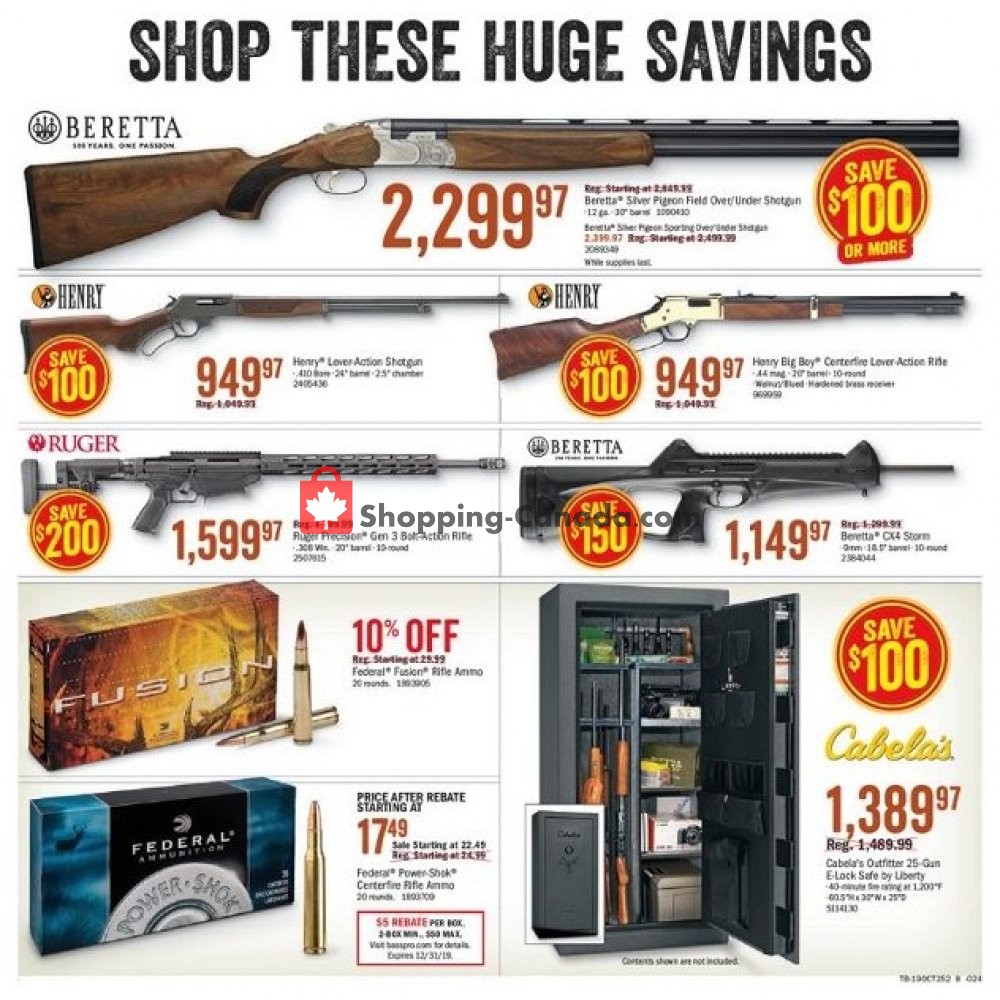 Bass Pro Shops flyer from Thursday October 3, 2019 to Sunday October 20, 2019 - page 12