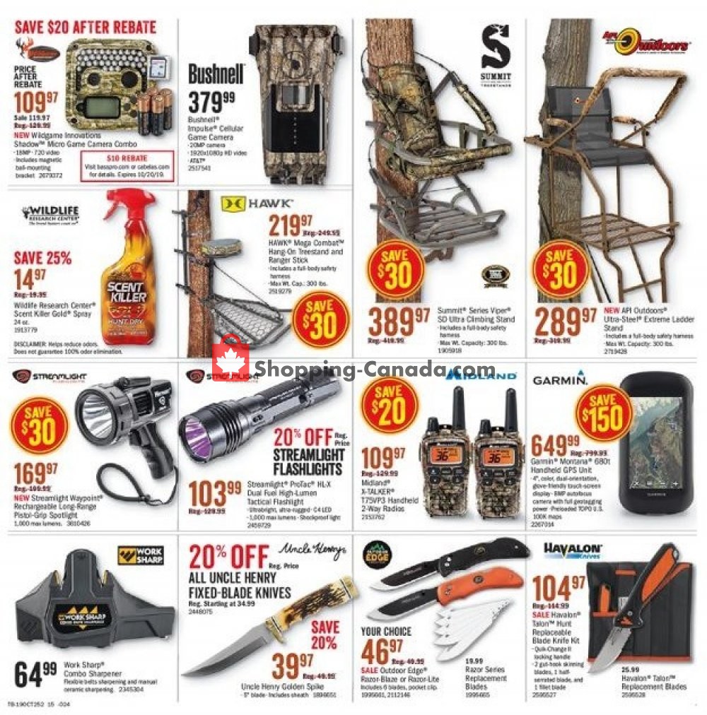Bass Pro Shops flyer from Thursday October 3, 2019 to Sunday October 20, 2019 - page 19