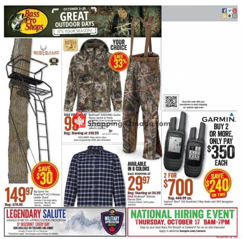 Bass Pro Shops flyer from Thursday October 3, 2019 to Sunday October 20, 2019 - page 48
