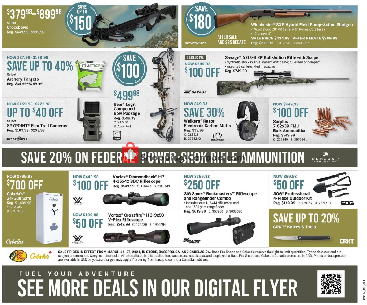 Bass Pro Shops flyer from Thursday March 14, 2024 to Wednesday March 27, 2024 - page 6