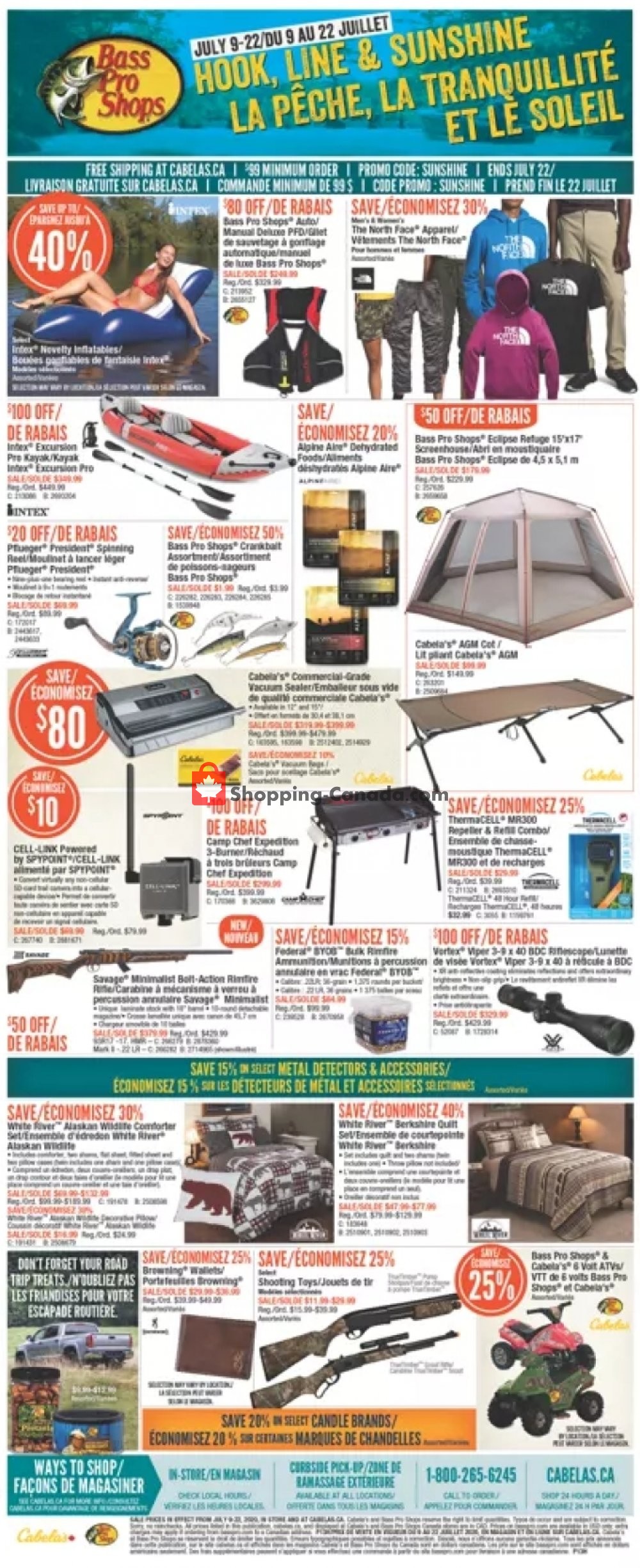 Bass Pro Shops flyer from Thursday July 9, 2020 to Wednesday July 22, 2020 - page 1