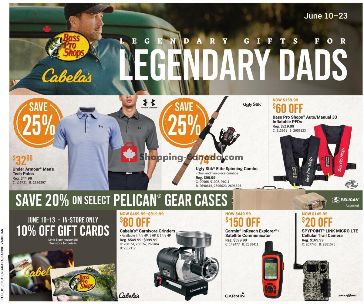 Bass Pro Shops flyer from Thursday June 10, 2021 to Wednesday June 23, 2021 - page 1