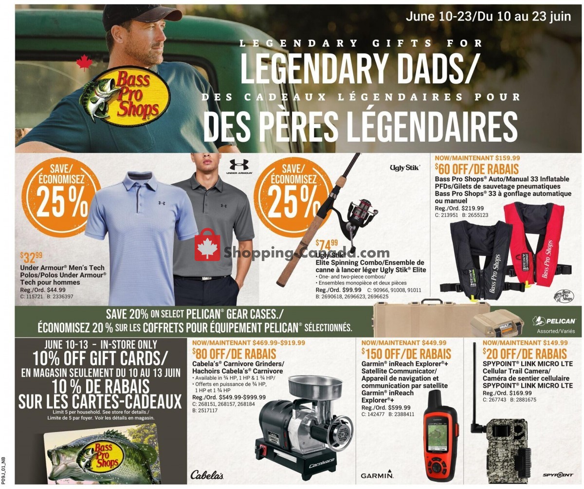 Bass Pro Shops flyer from Thursday June 10, 2021 to Wednesday June 23, 2021 - page 1