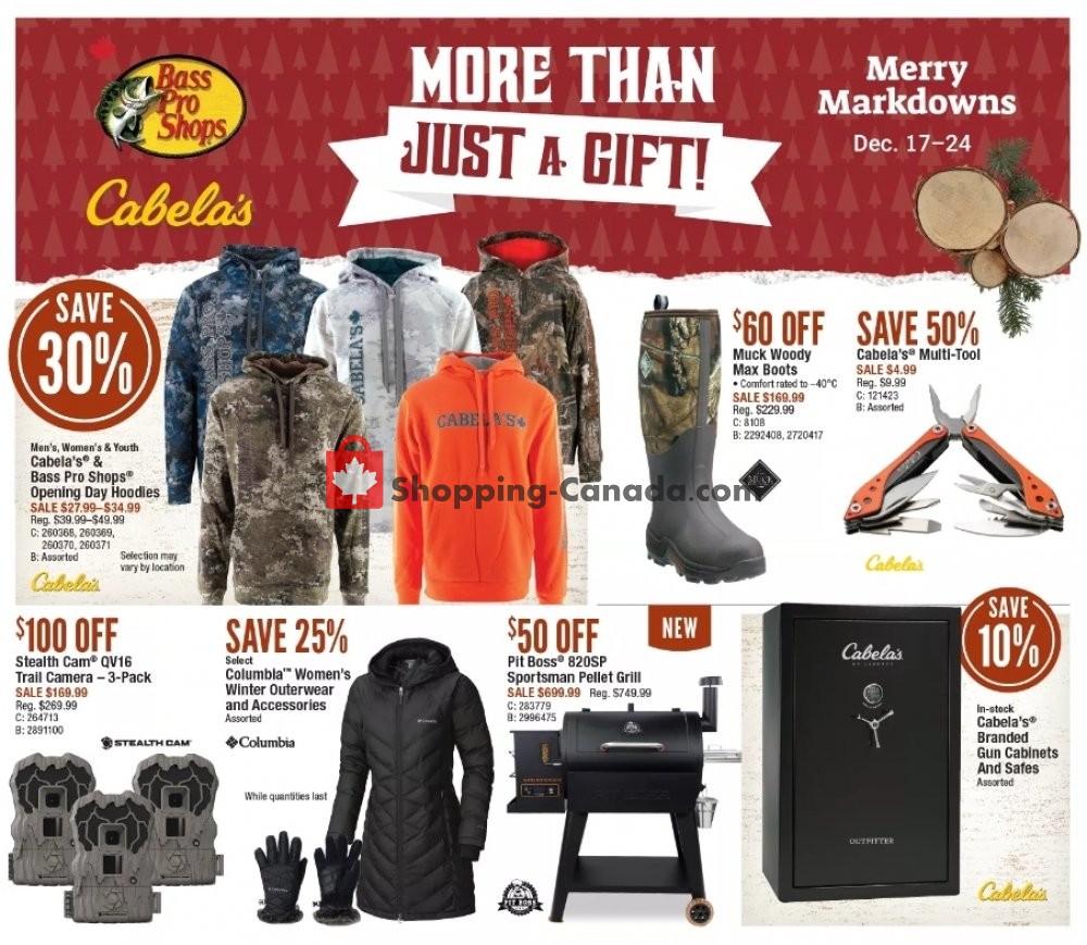 Bass Pro Shops flyer from Thursday December 17, 2020 to Thursday December 24, 2020 - page 1