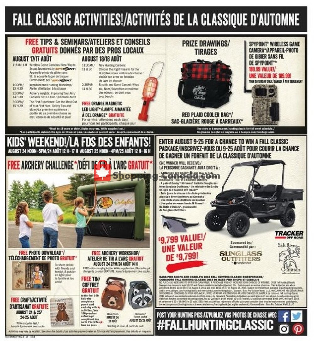 Bass Pro Shops flyer from Friday August 9, 2019 to Sunday August 25, 2019 - page 11