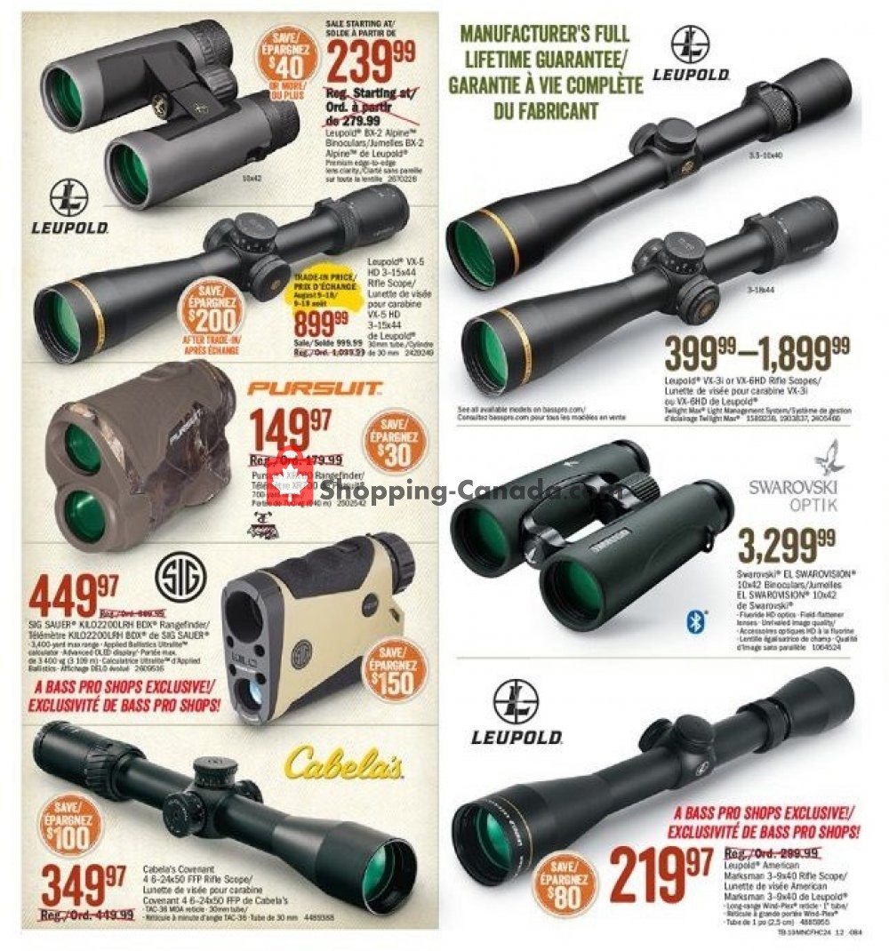 Bass Pro Shops flyer from Friday August 9, 2019 to Sunday August 25, 2019 - page 12