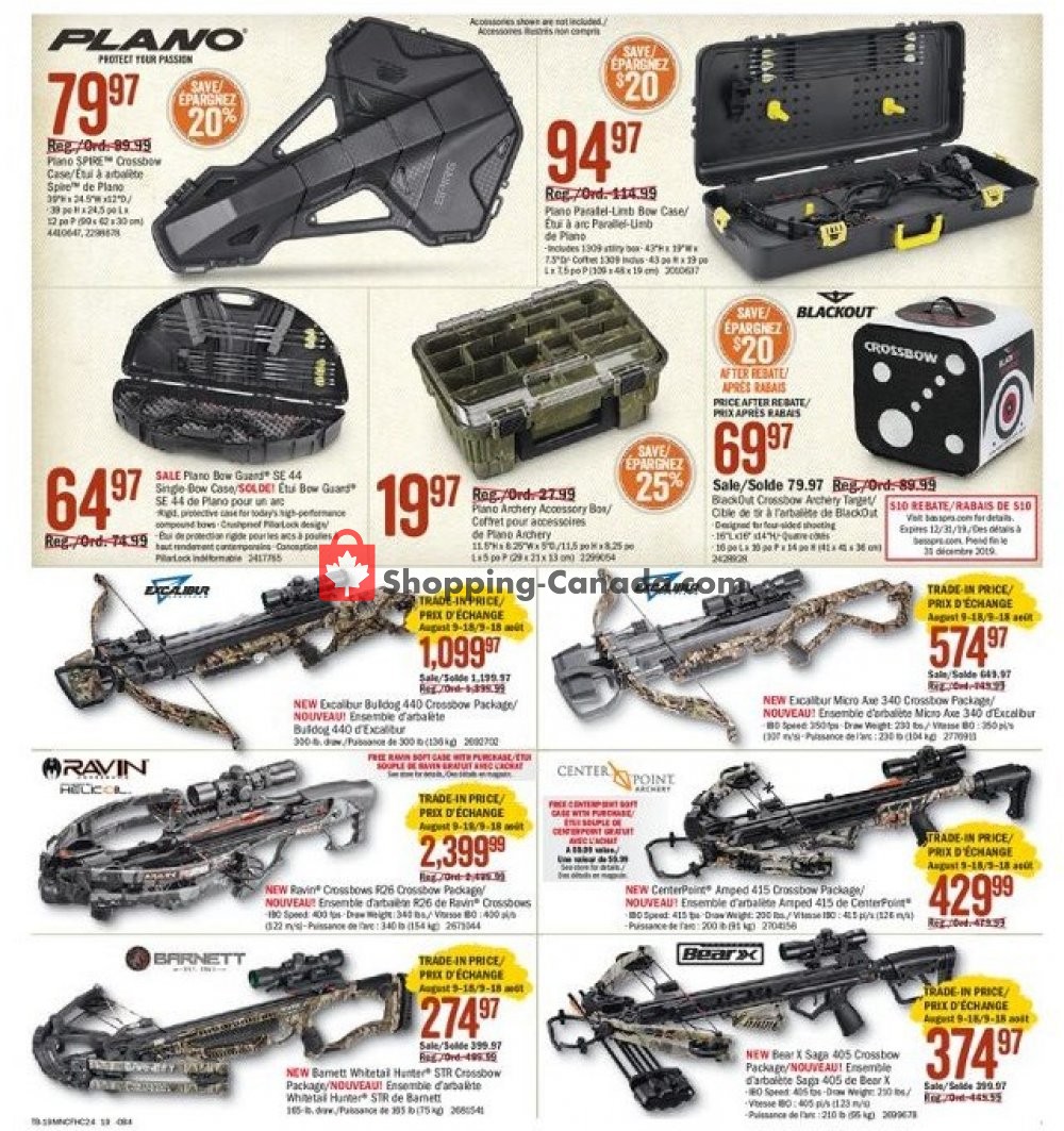 Bass Pro Shops flyer from Friday August 9, 2019 to Sunday August 25, 2019 - page 19