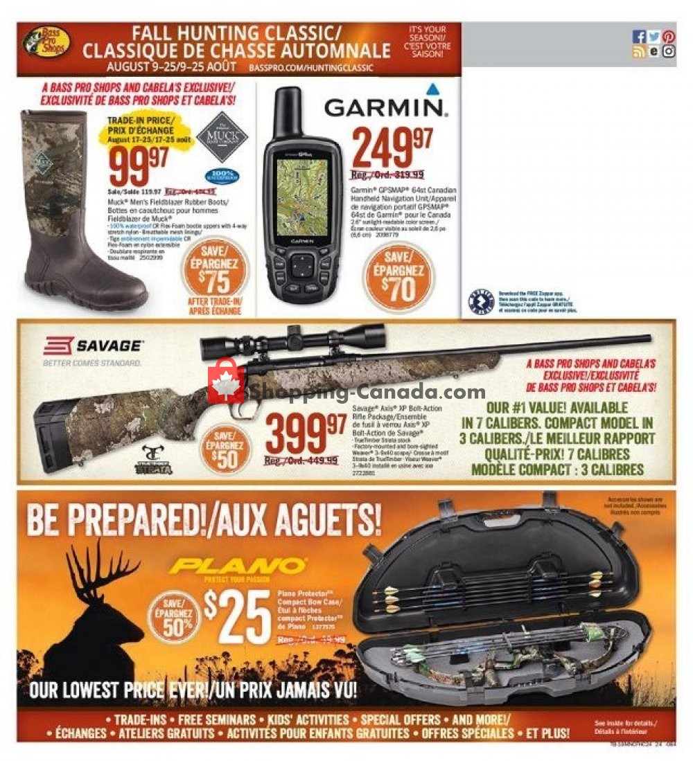 Bass Pro Shops flyer from Friday August 9, 2019 to Sunday August 25, 2019 - page 24