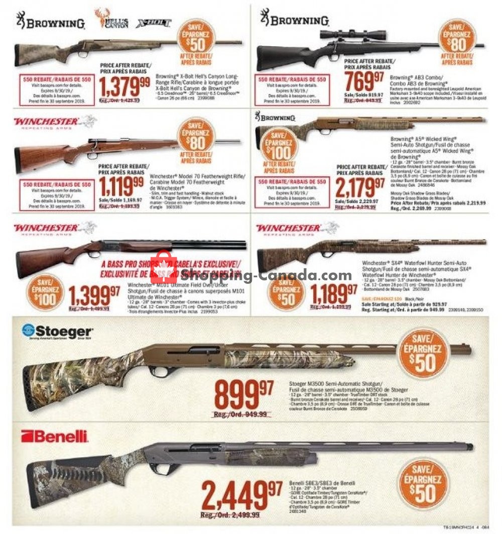 Bass Pro Shops flyer from Friday August 9, 2019 to Sunday August 25, 2019 - page 4