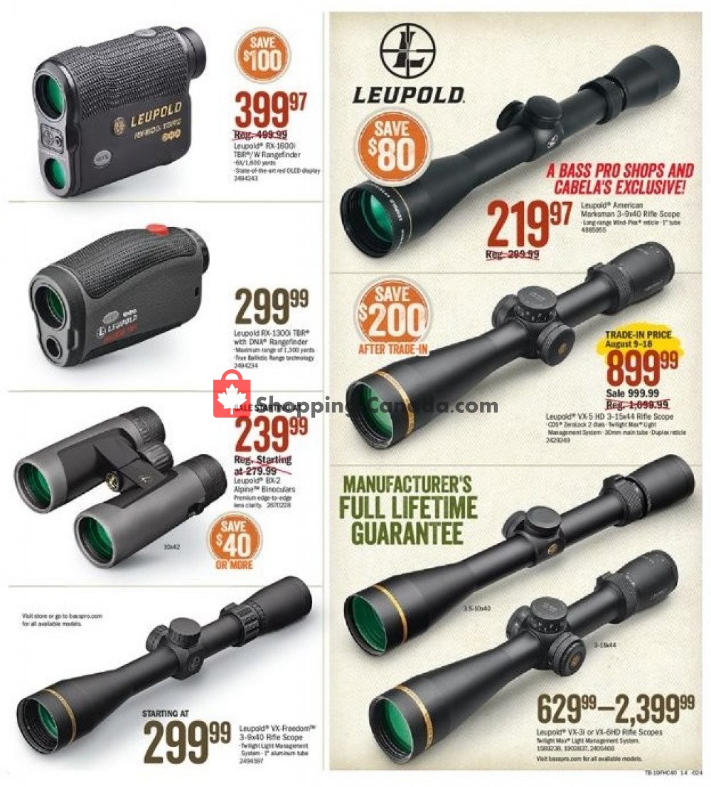 Bass Pro Shops flyer from Friday August 9, 2019 to Sunday August 25, 2019 - page 14