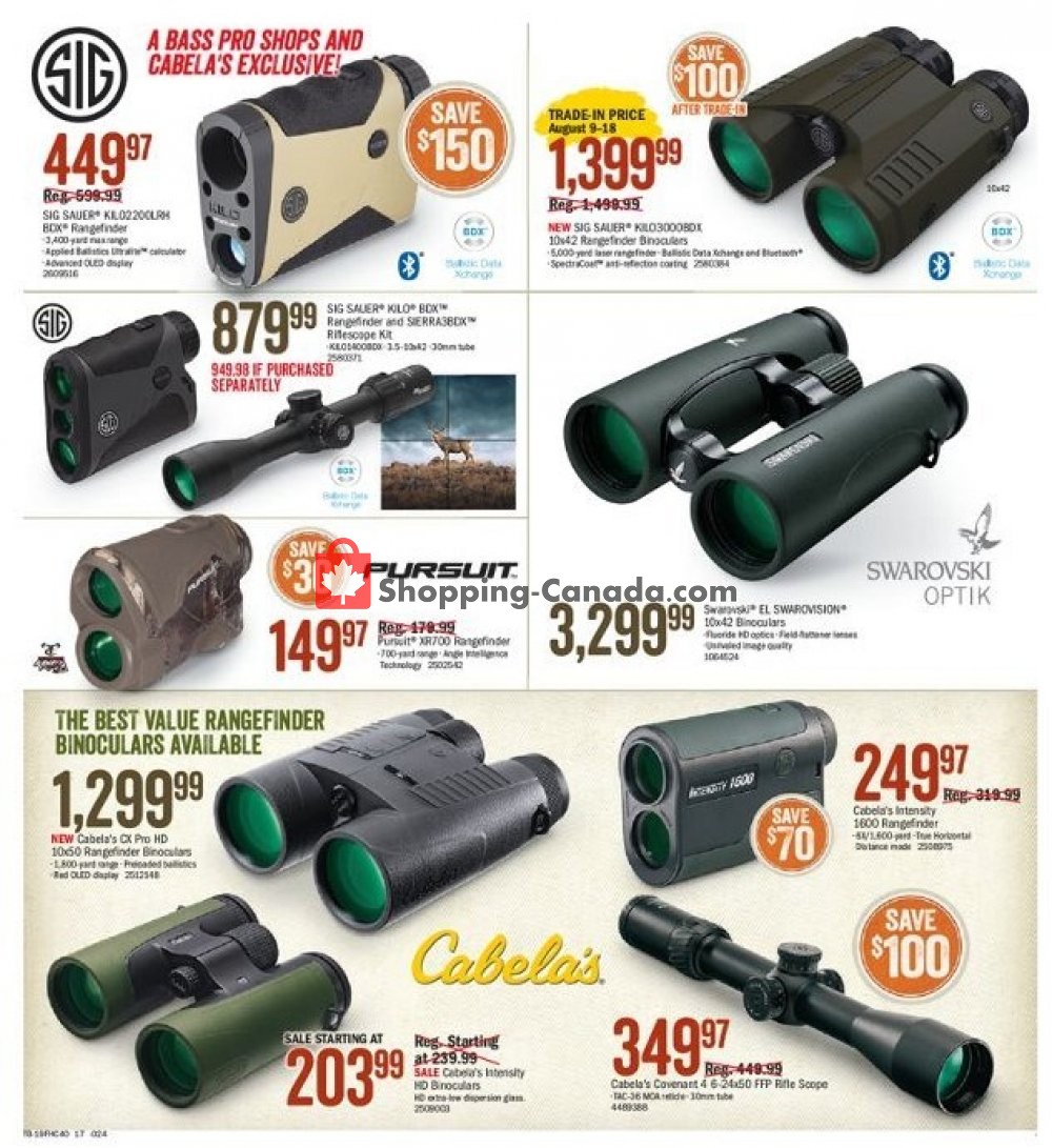 Bass Pro Shops flyer from Friday August 9, 2019 to Sunday August 25, 2019 - page 17