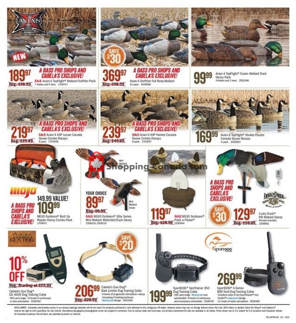 Bass Pro Shops flyer from Friday August 9, 2019 to Sunday August 25, 2019 - page 20