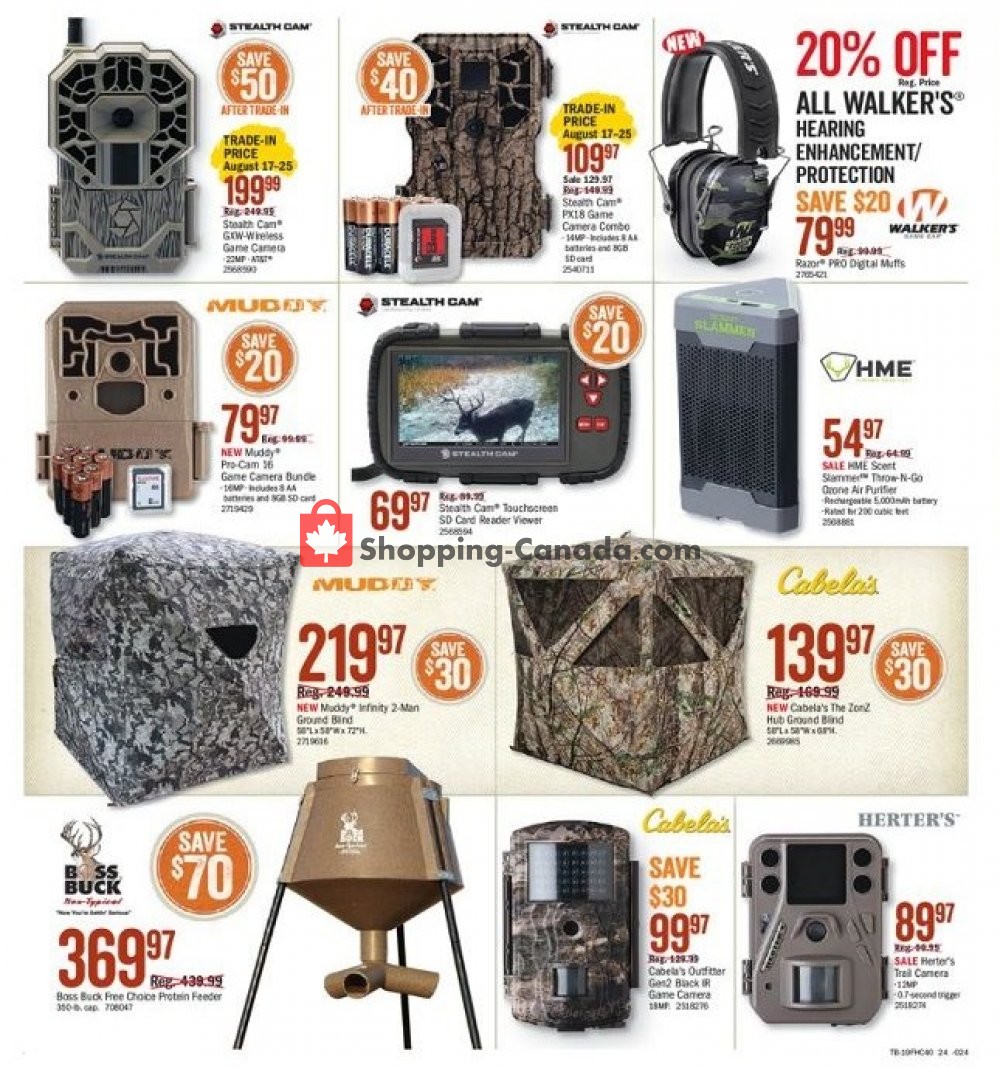 Bass Pro Shops flyer from Friday August 9, 2019 to Sunday August 25, 2019 - page 24