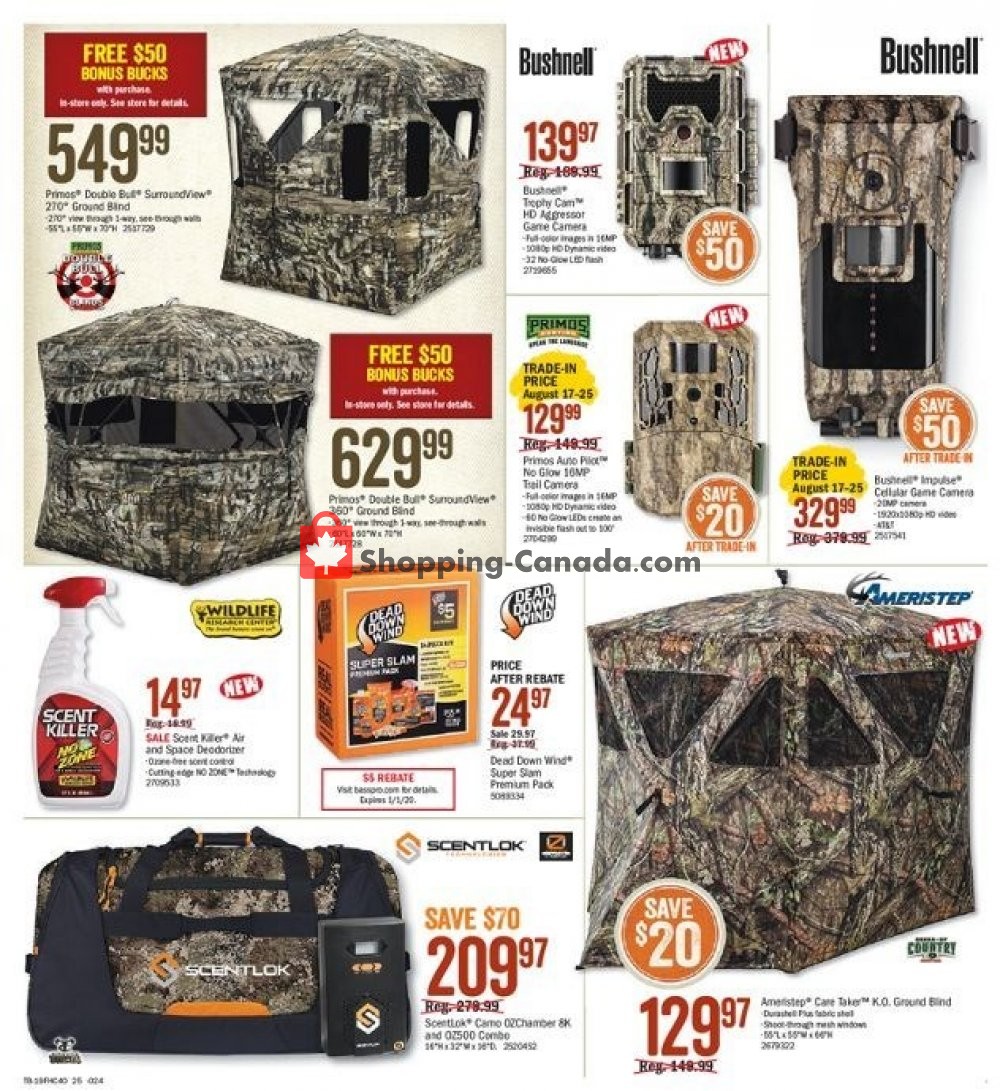 Bass Pro Shops flyer from Friday August 9, 2019 to Sunday August 25, 2019 - page 25