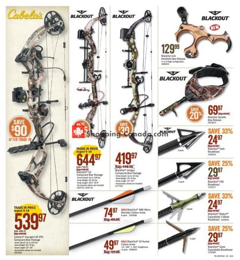 Bass Pro Shops flyer from Friday August 9, 2019 to Sunday August 25, 2019 - page 26