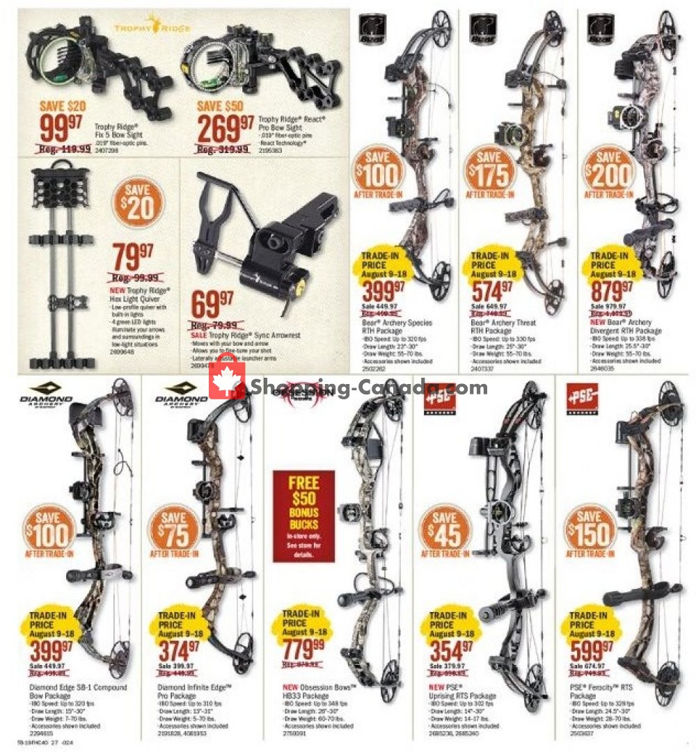 Bass Pro Shops flyer from Friday August 9, 2019 to Sunday August 25, 2019 - page 27