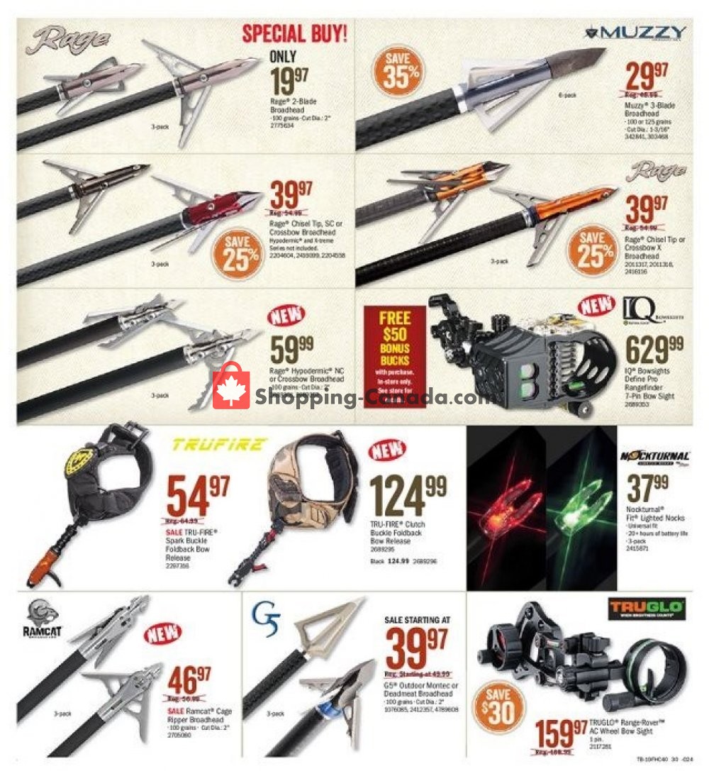 Bass Pro Shops flyer from Friday August 9, 2019 to Sunday August 25, 2019 - page 30
